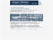 Tablet Screenshot of gegen-diktatur.de